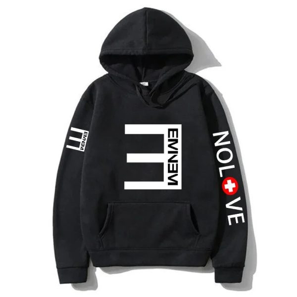 Minimalist Eminem hoodie for men and women with tour album graphic