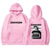 Eminem hoodie with retro design and rapper print for men and women