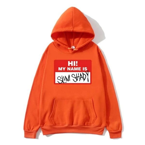 Minimal Eminem hoodie with long sleeves and autumn design