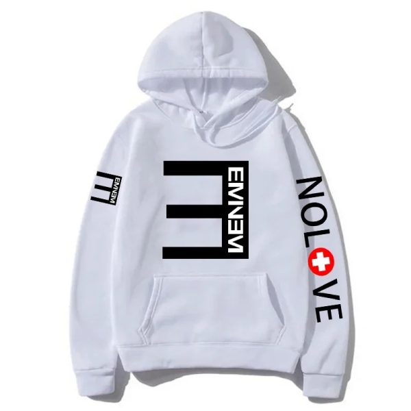 Minimalist Eminem hoodie for men and women with tour album graphic