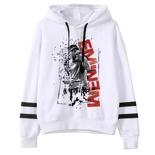 Eminem fleece hoodie for women with gothic style