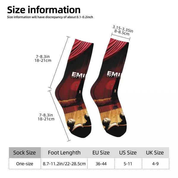 Cute Eminem hip hop rapper socks for men and women