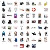 60Pcs Eminem rapper stickers for personalizing laptop, phone, luggage
