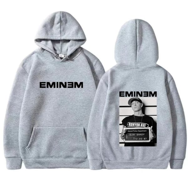 Eminem hoodie with retro design and rapper print for men and women