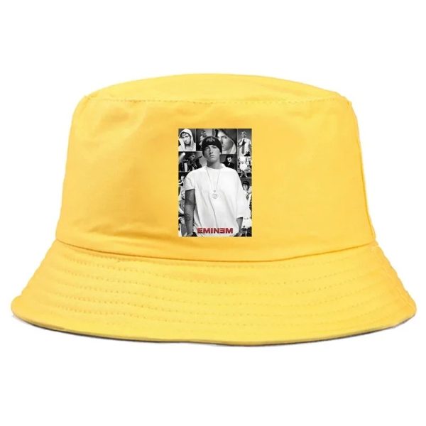 Unisex Eminem bucket hat vintage foldable summer outdoor cap