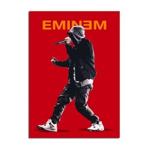 Urban hip hop Eminem canvas wall print poster