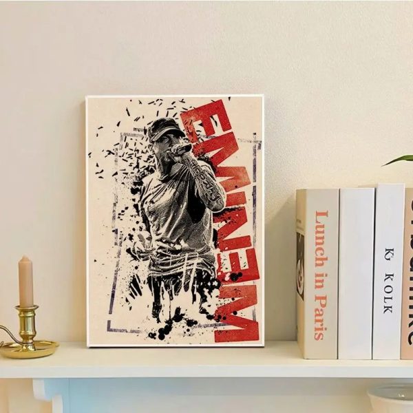 Vintage Eminem 8 Mile kraft paper hip hop poster